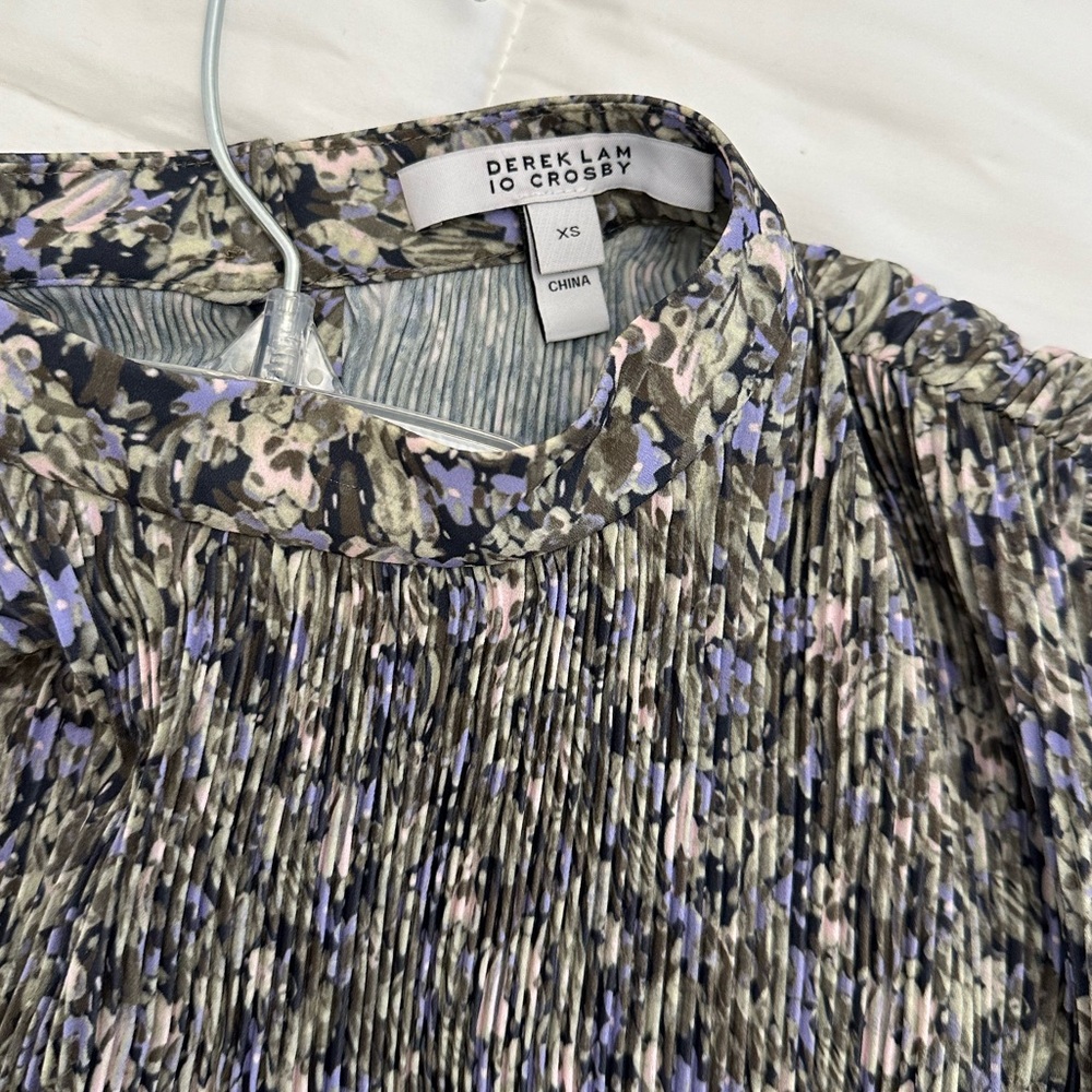 Derek Lam 10 Crosby Samantha Floral Pleated Dress - Picture 9 of 9